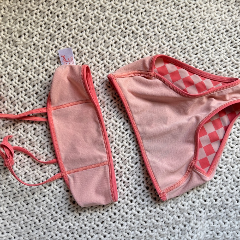 Pink Checkered Bikini Set - Picture 4 of 5